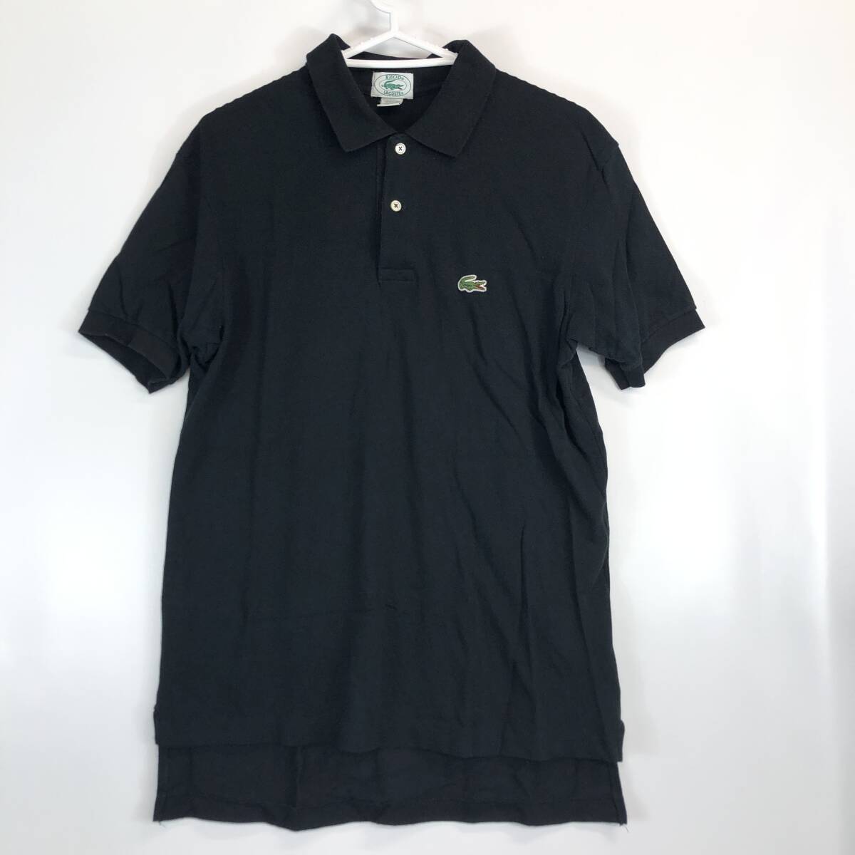 90s ドミニカ製 LACOSTE ラコステ 半袖ポロシャツ ブラック M 90s ドミニカ製 LACOSTE ラコステ 半袖ポロシャツ ブラック M
