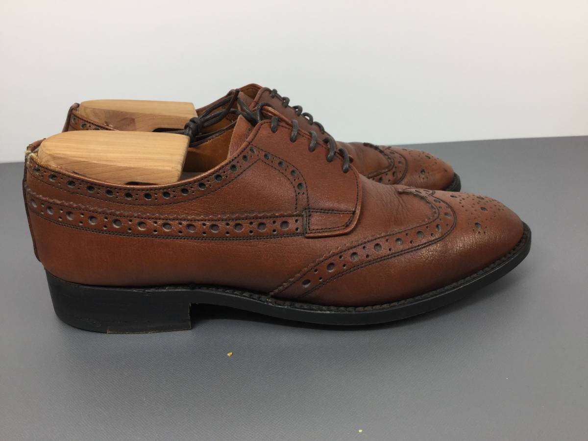 リーガル ブリティッシュコレクション 英国製 UK6.5 ウイングチップ 革靴 ブラウン_画像5