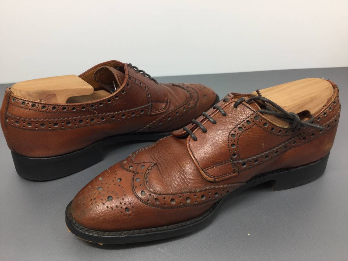 リーガル ブリティッシュコレクション 英国製 UK6.5 ウイングチップ 革靴 ブラウン_画像6