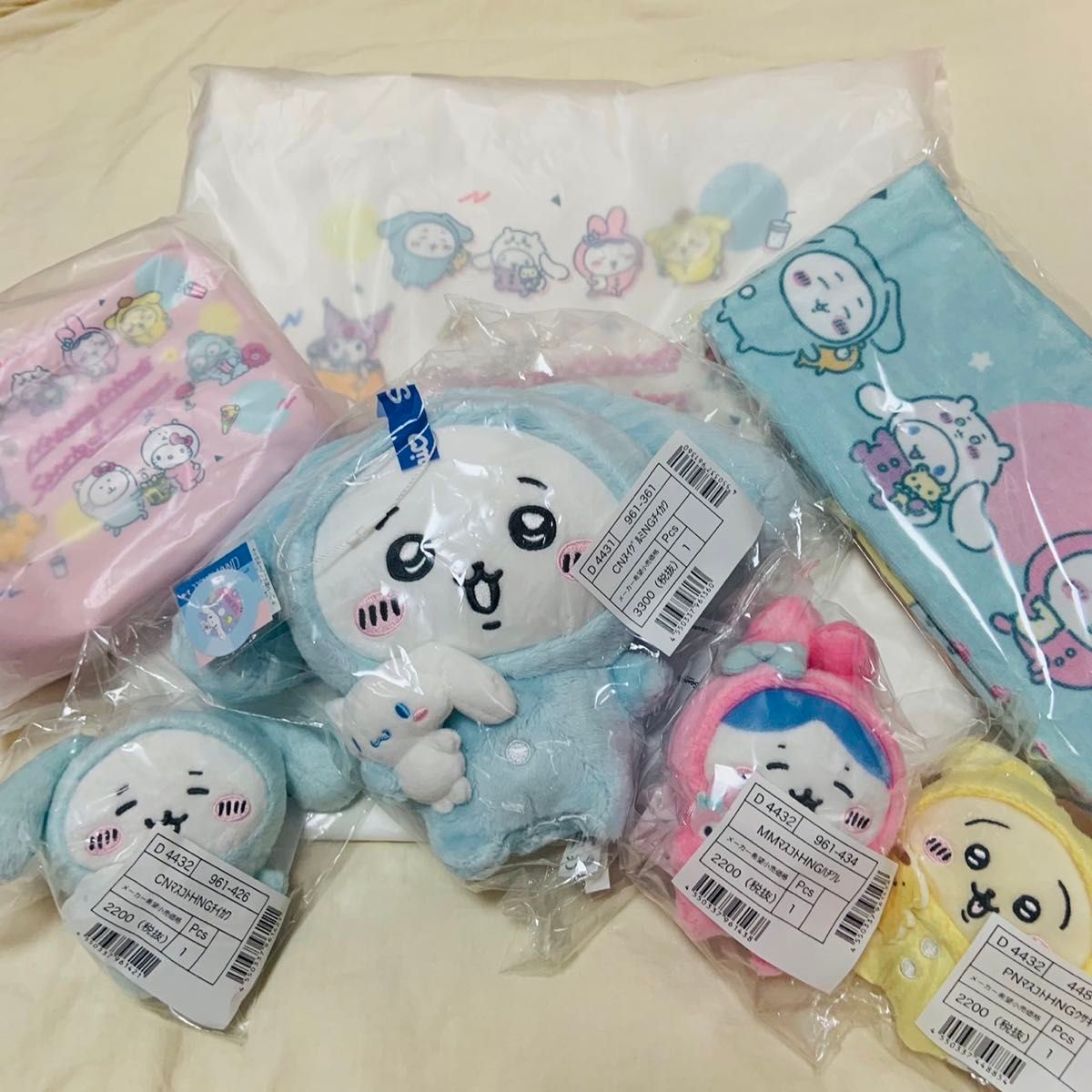 ちいかわ ナガノフレンズ × サンリオキャラクターズ マスコット 7点セット ちいかわ ナガノフレンズ × サンリオキャラクターズ 7点セット