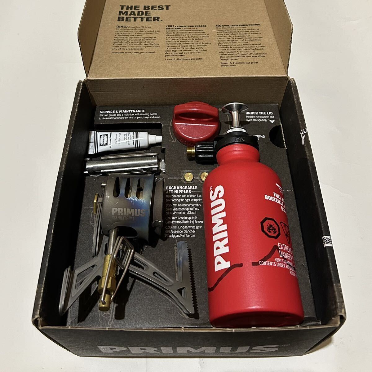 Primus Omnilite Ti + 静音化 QuietStove 311 サイレント Primus Omnilite Ti + 静音化 QuietStove 311 サイレント
