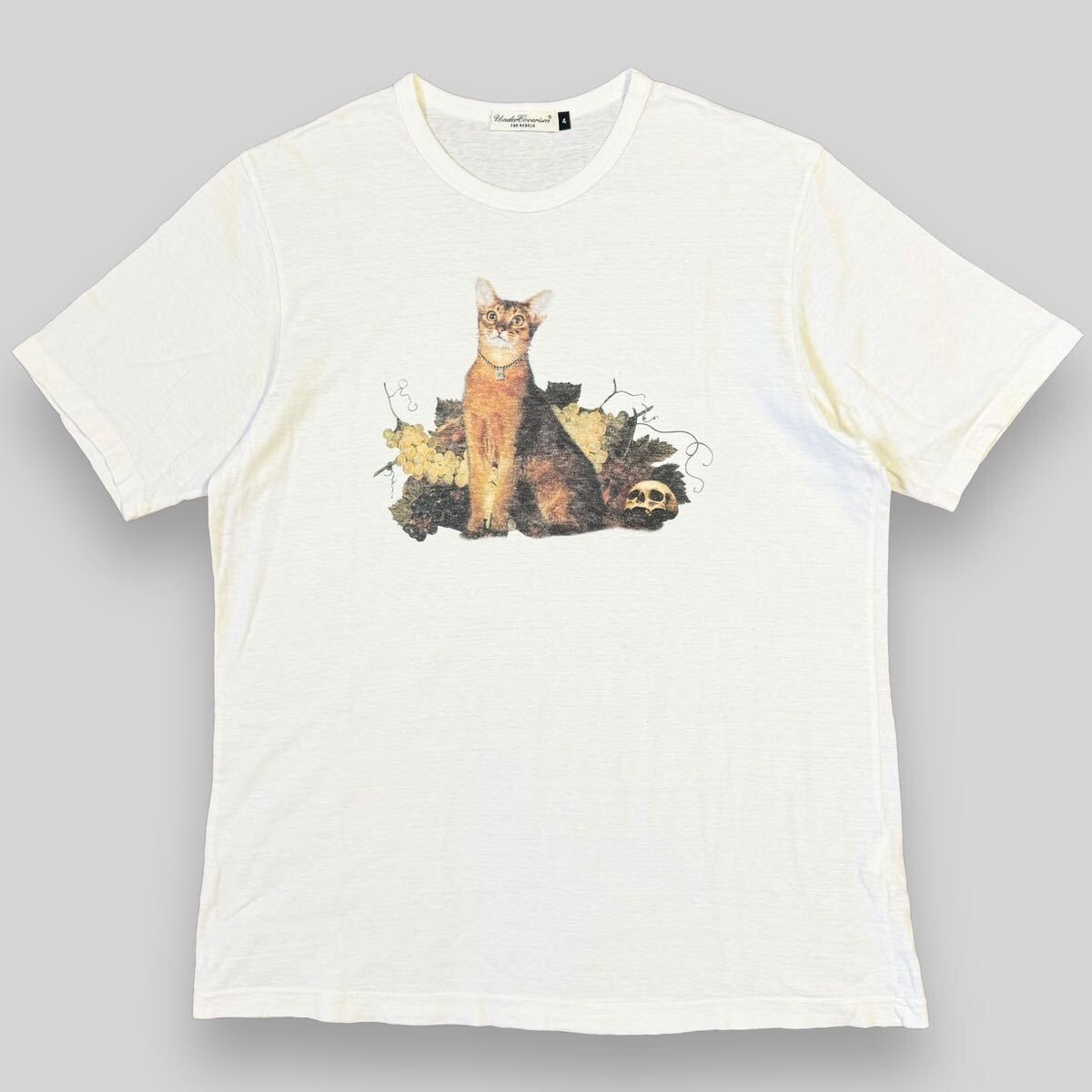 希少! UNDERCOVER アンダーカバー 猫 スカル グラフィック 半袖 希少! UNDERCOVER アンダーカバー 猫 スカル グラフィック 半袖
