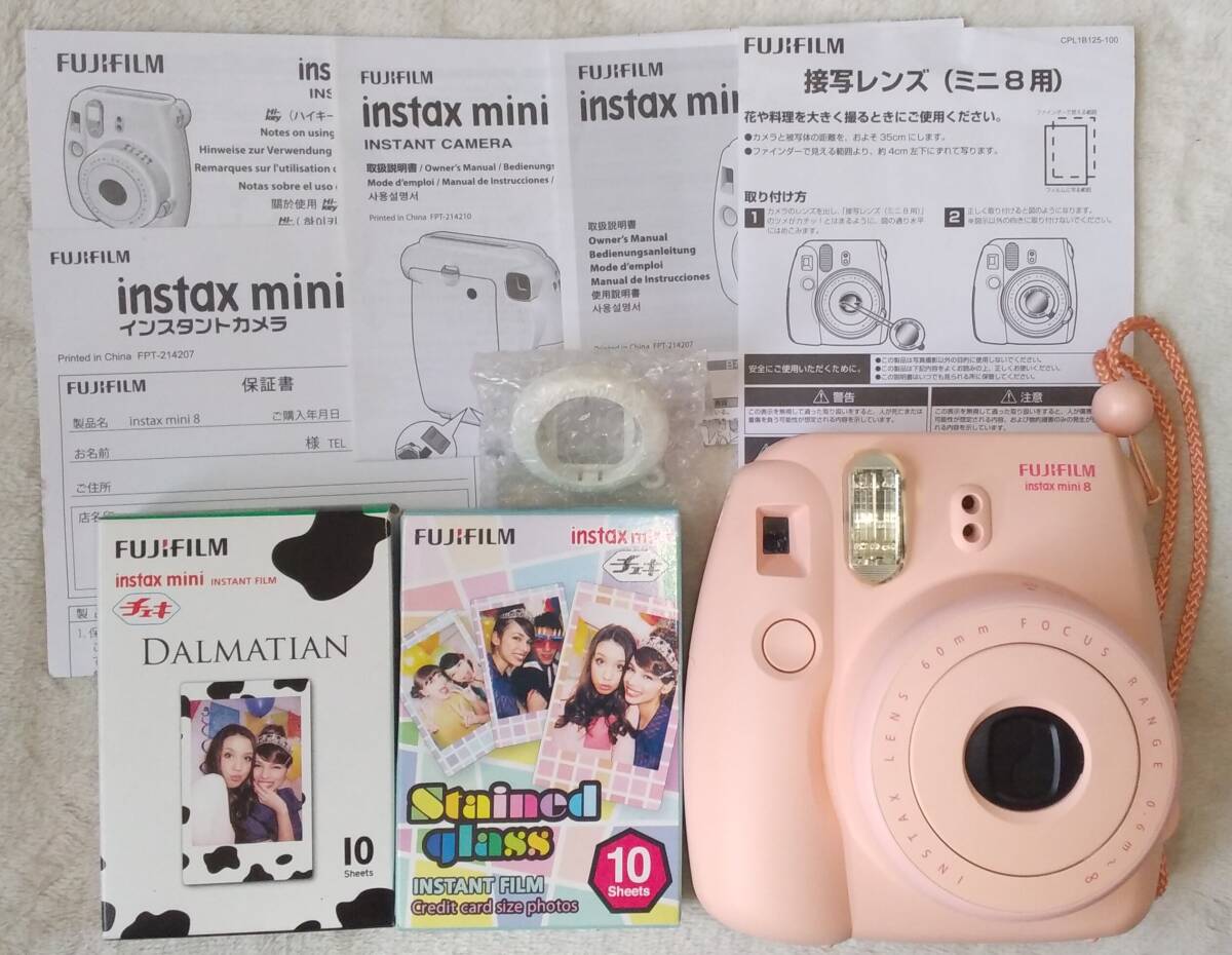 FUJIFILM チェキ インスタントカメラ instax mini8 ピンク 動作 FUJIFILM チェキ インスタントカメラ instax mini8 ピンク 動作
