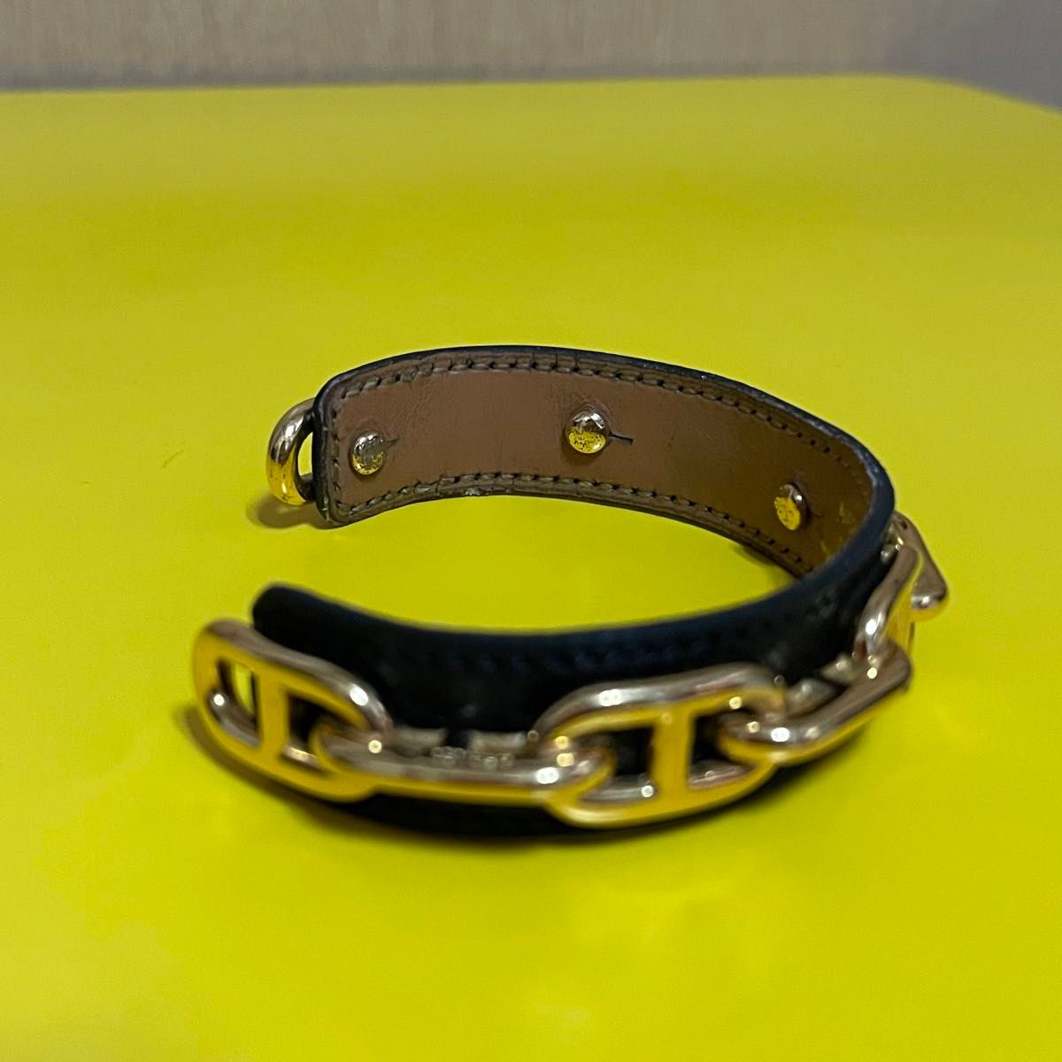HERMES エルメス シェーヌダンクル リザード レザー バングル HERMES エルメス シェーヌダンクル リザード レザー バングル