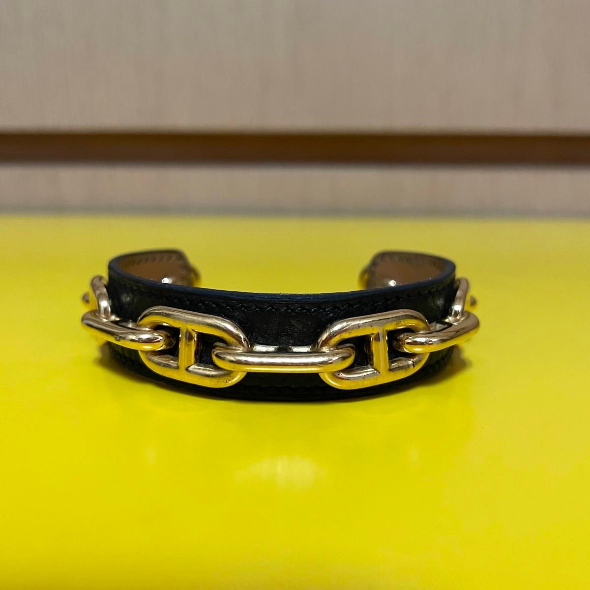 HERMES エルメス シェーヌダンクル リザード レザー バングル HERMES エルメス シェーヌダンクル リザード レザー バングル