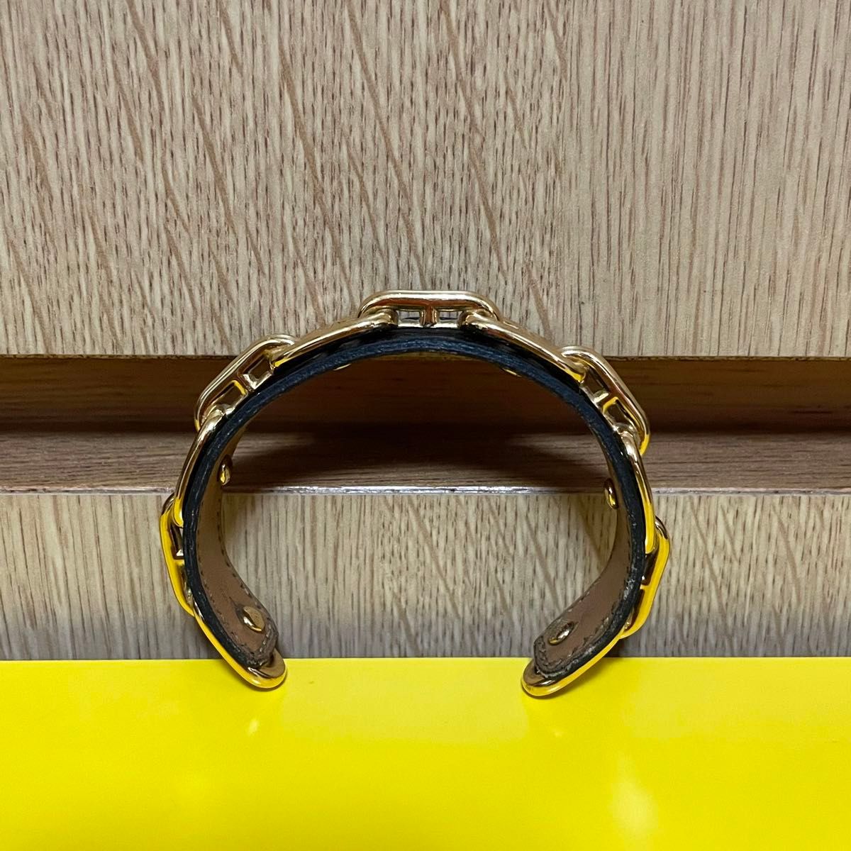 HERMES エルメス シェーヌダンクル リザード レザー バングル HERMES エルメス シェーヌダンクル リザード レザー バングル