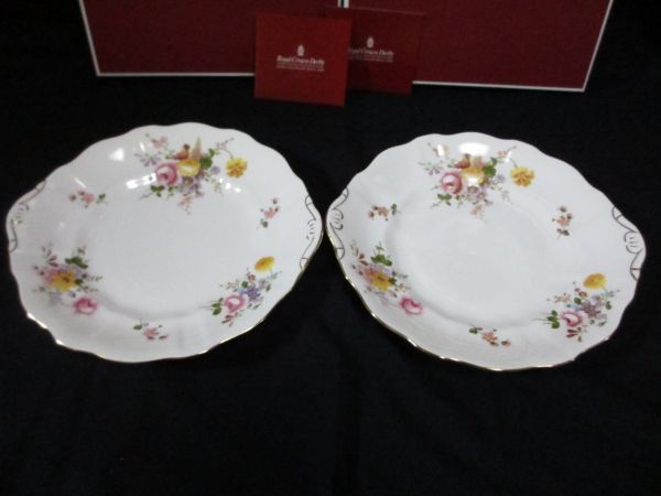 ロイヤルクラウンダービー ポジー B＆Bプレート 2枚 英国製 Royal Crown Derby Posie Bread And Butter Plate_画像4