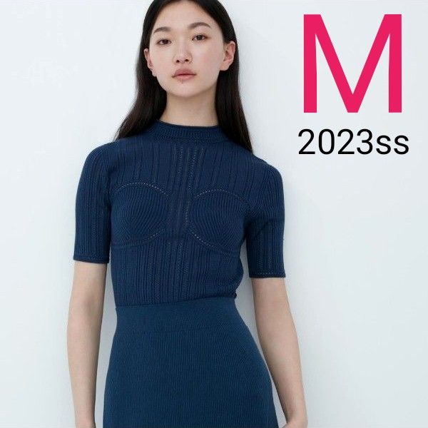 ユニクロ マメクロゴウチ 3Dメッシュセーター M ブルー 新品タグ ユニクロ マメクロゴウチ 3Dメッシュセーター M ブルー 新品タグ