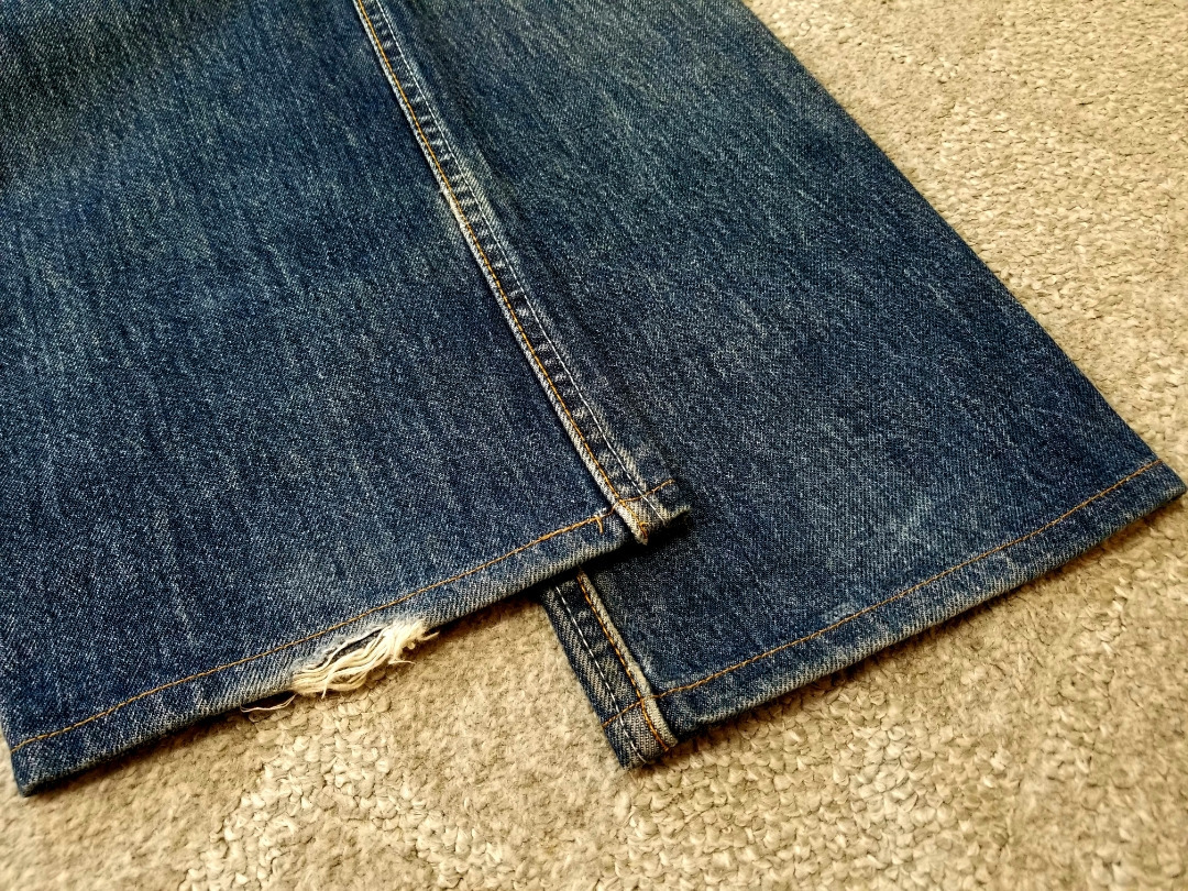 良好 濃紺 90s USA製 levi's リーバイス 501 w29 アメリカ製 ヒゲ落ち // ビンテージジーンズ 501xx_画像3