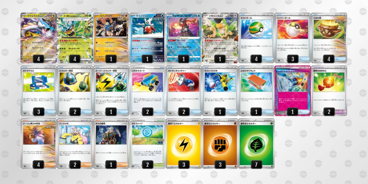 ポケモンカード PJCSマスター部門 準優勝デッキ タケルライコ ポケモンカード PJCSマスター部門 準優勝デッキ タケルライコ