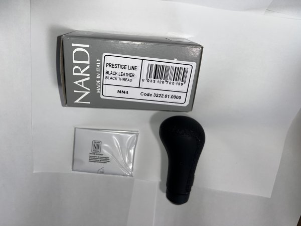 ** free shipping NARDI Nardi NN4 prestige shift knob BK leather regular imported goods * stock equipped 