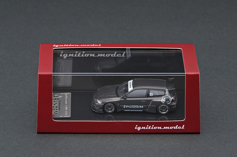 ☆送料無料☆IG1413 1/64 PANDEM CIVIC (EG6) Gun Metallic パンデム　シビック　ガンメタ