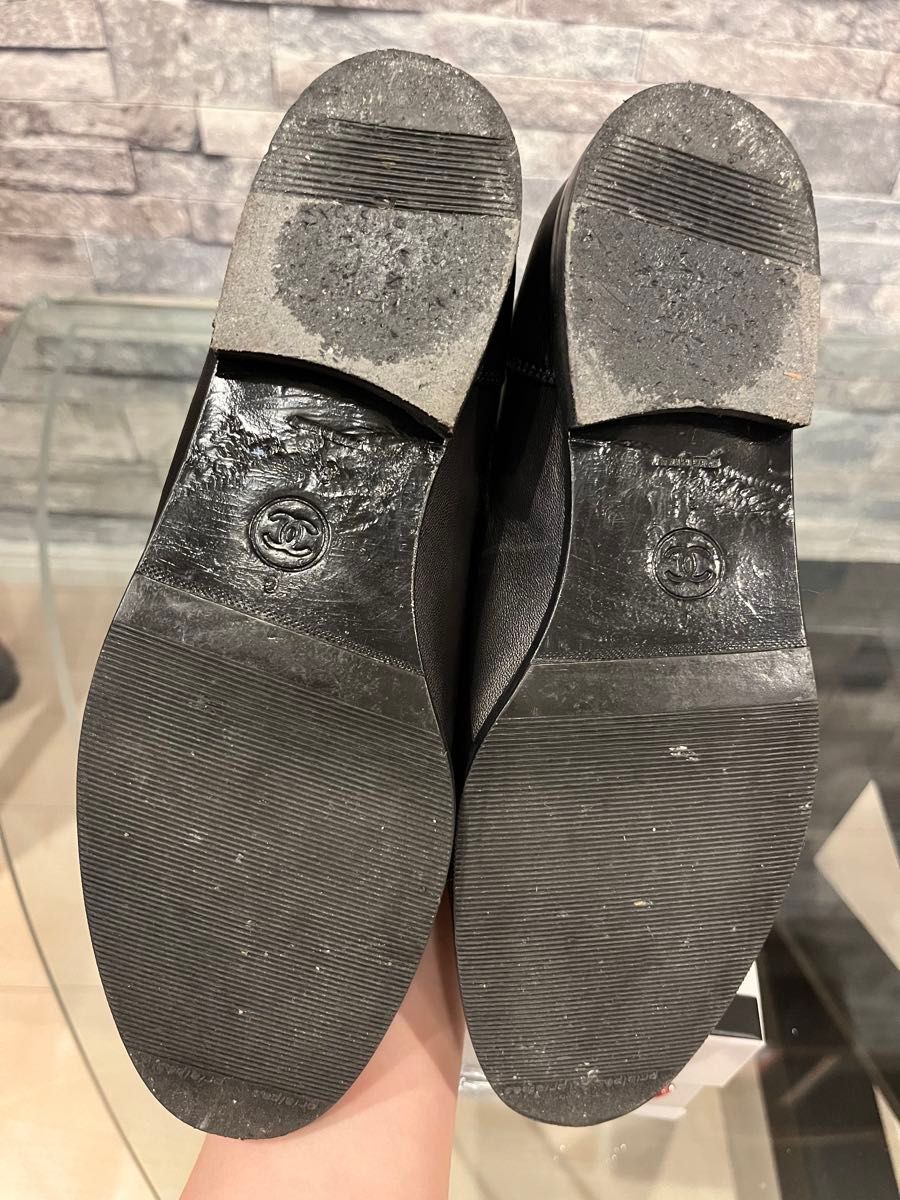 CHANEL シャネル ローファー レザー ココマーク35 ターンロック CHANEL シャネル ローファー レザー ココマーク35 ターンロック