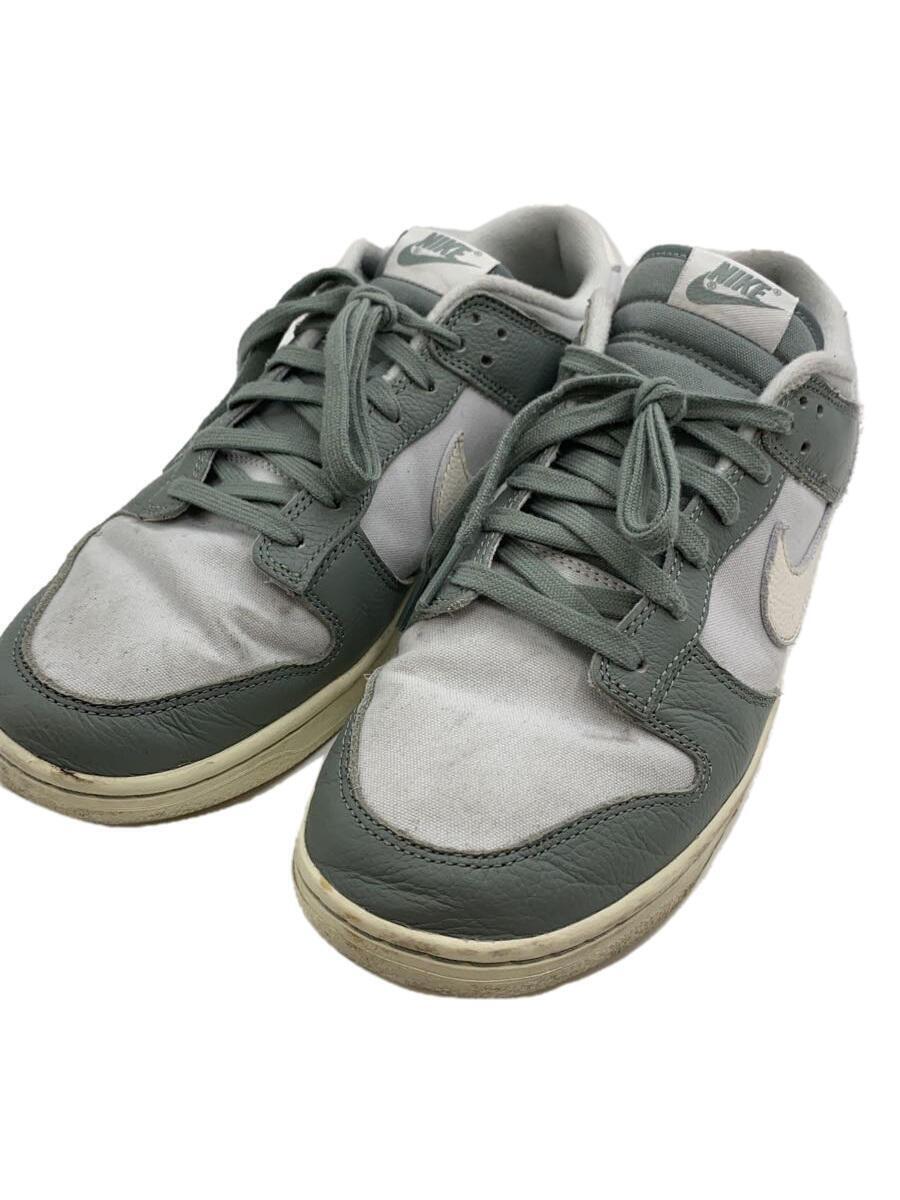 NIKE◆DUNK LOW RETRO PRM/MICA GREEN/28cm/GRY/キャンバス/DV7212-300//