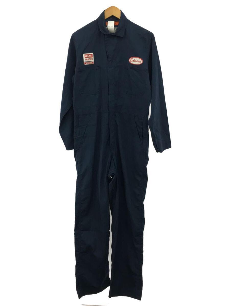 EDWARD Jump suit coveralls /USA made /38/ polyester / navy //