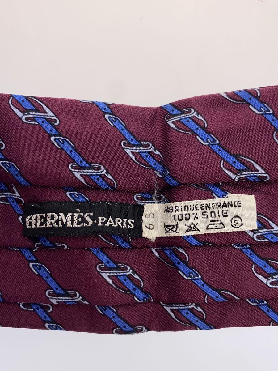 HERMES◇スカーフ/シルク/PUP/総柄/メンズ HERMES◇スカーフ/シルク/PUP/総柄/メンズ