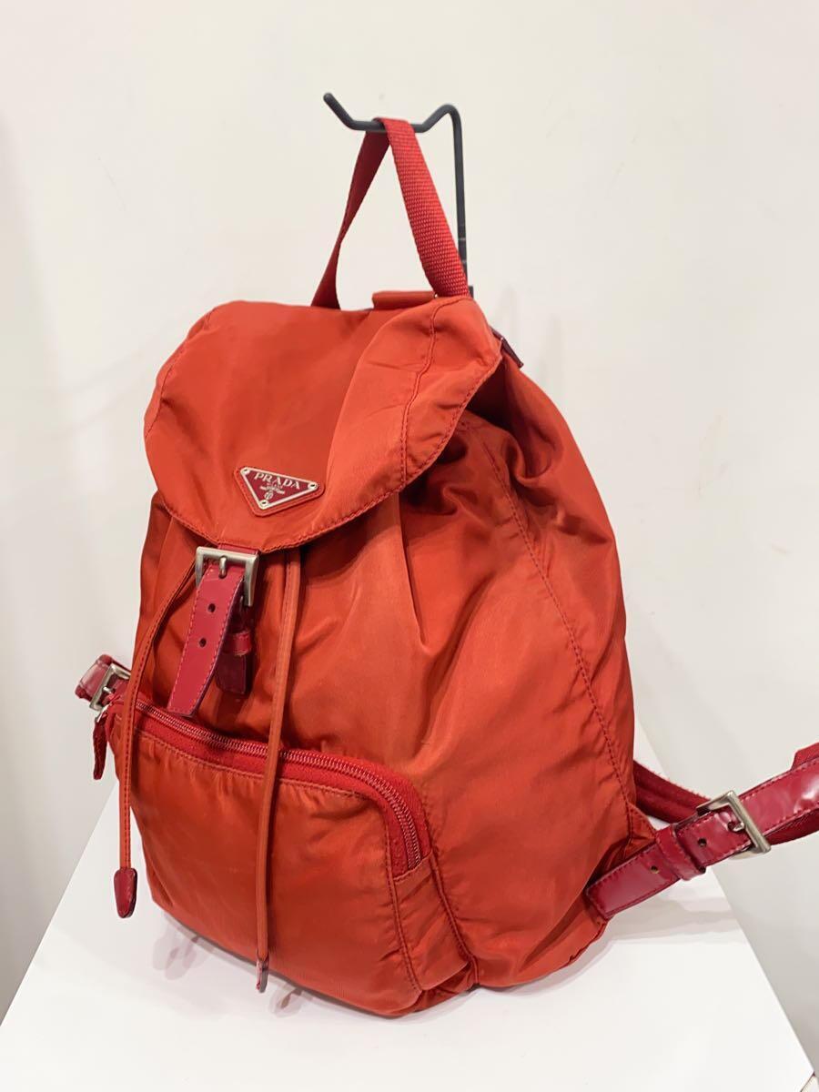 PRADA◇リュック/ナイロン/RED - リュックサック、デイパック PRADA◇リュック/ナイロン/RED - リュックサック、デイパック