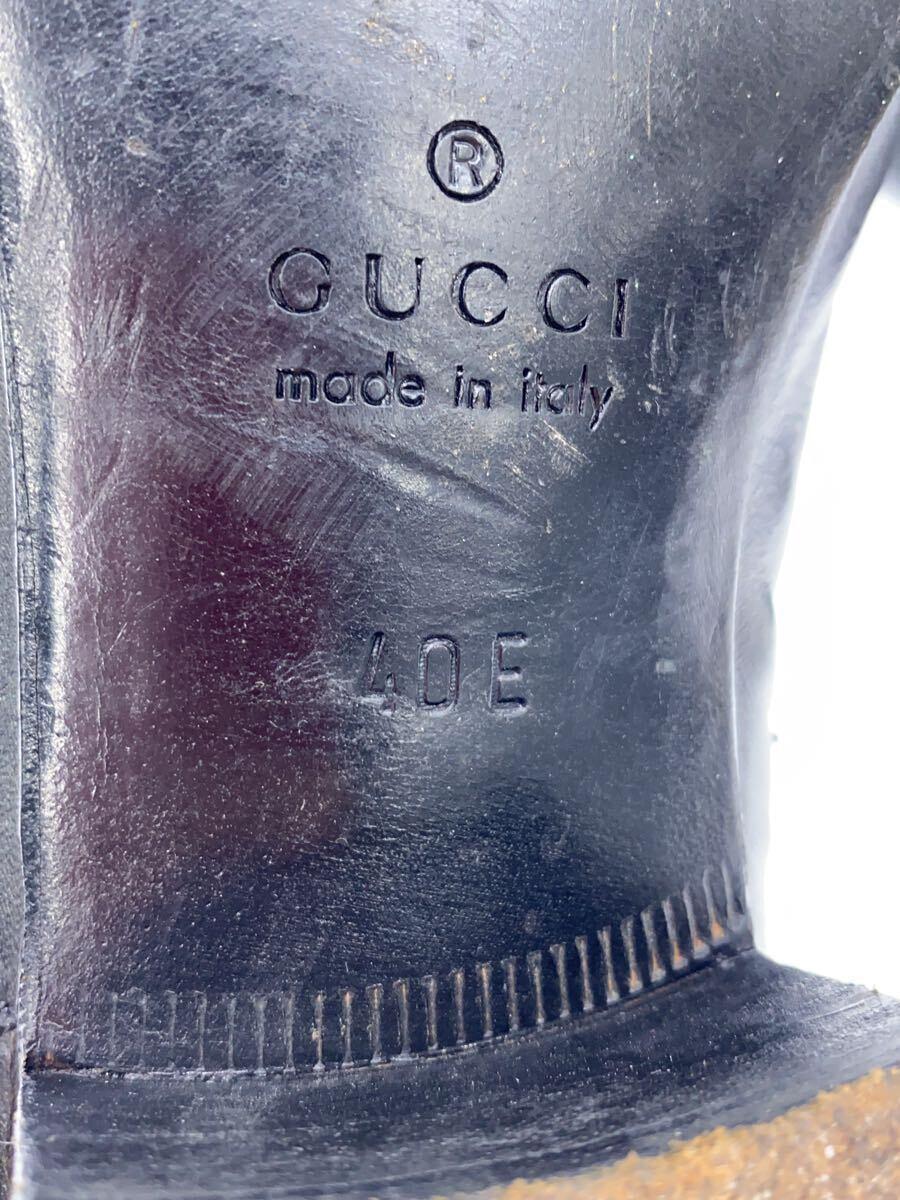 GUCCI* boots /41/BLK/ leather 