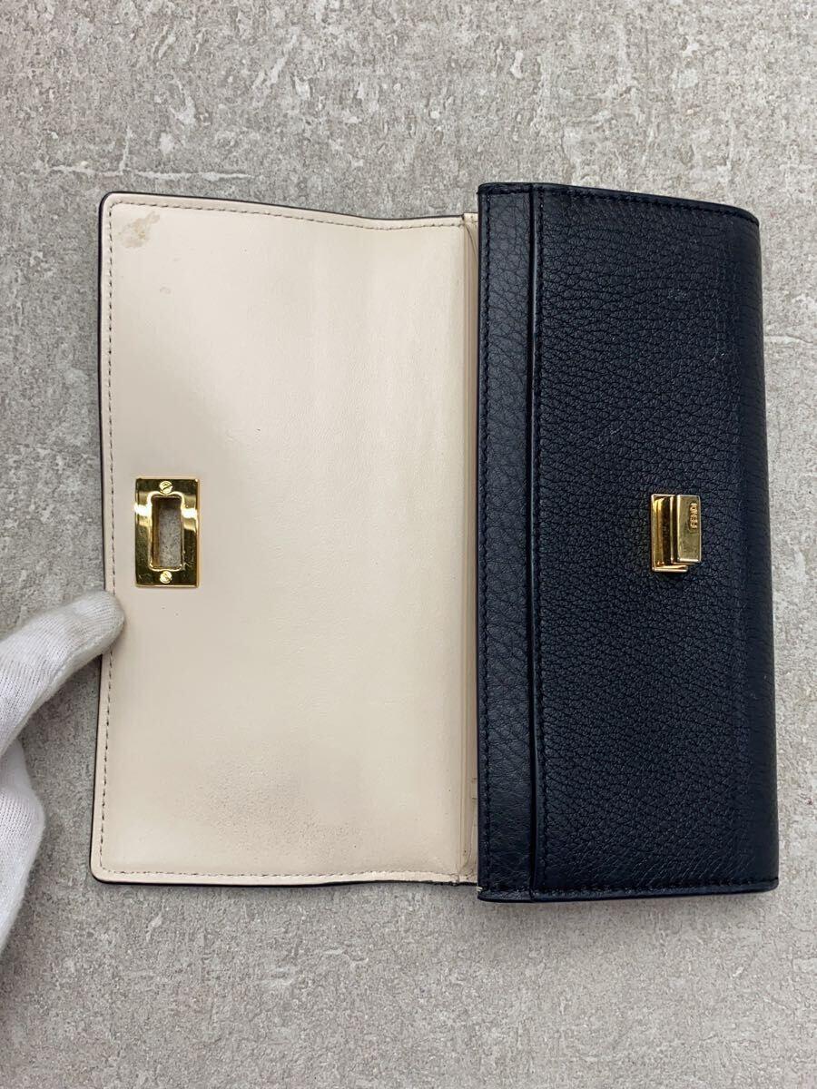 FENDI◇ピーカブー/長財布/レザー/BLK/無地/レディース/8M0427 FENDI◇ピーカブー/長財布/レザー/BLK/無地/レディース/8M0427