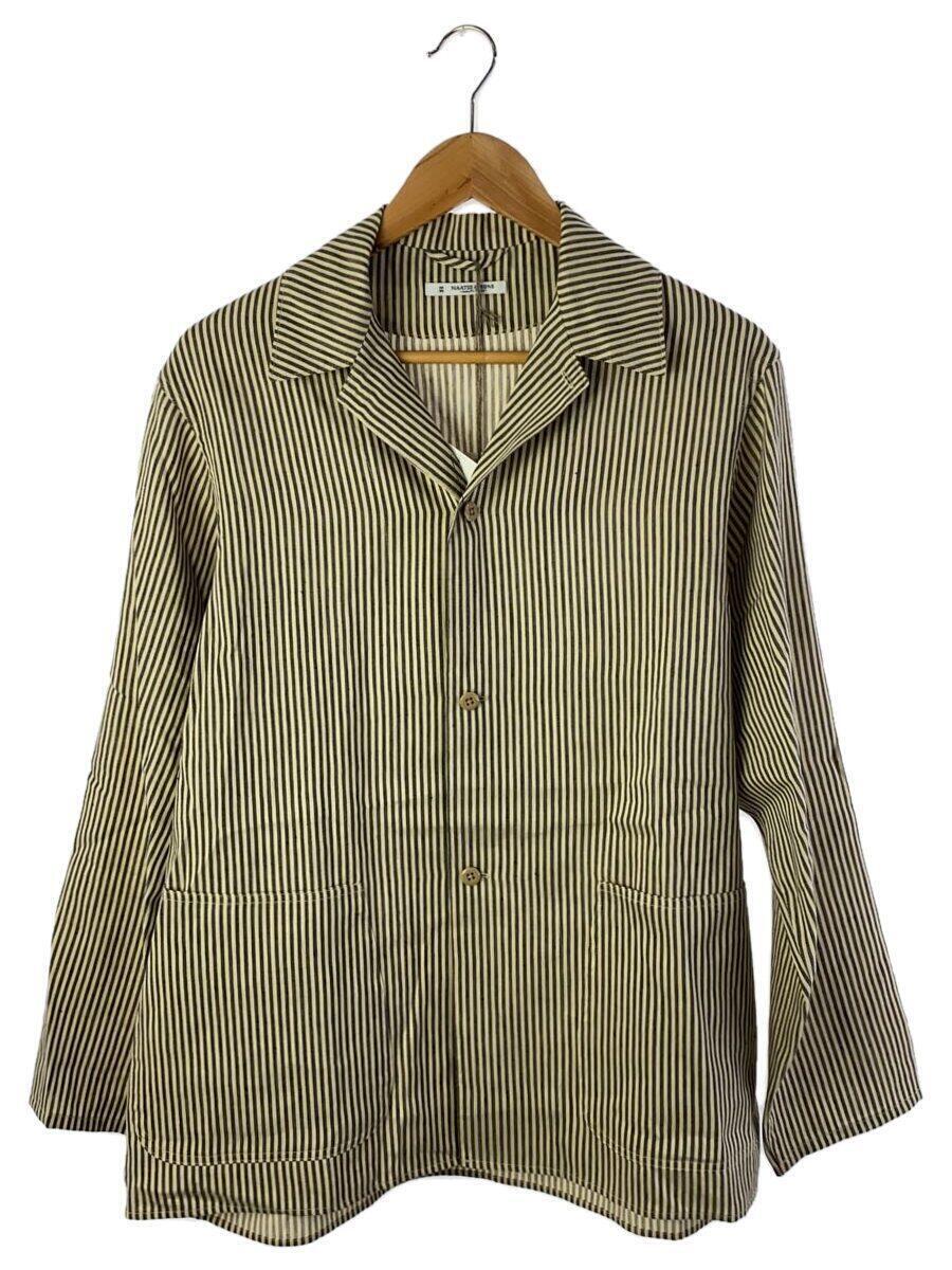 MAATEE&SONS◇24SS/SHIRTS JACKET C/L/N/2/リネン/ストライプ MAATEE&SONS◇24SS/SHIRTS JACKET C/L/N/2/リネン/ストライプ
