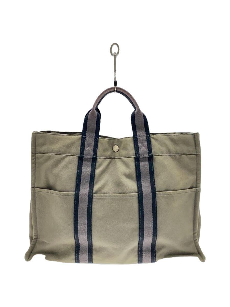 HERMES◇フールトゥ/トートバッグ/キャンバス/GRY - その他 HERMES◇フールトゥ/トートバッグ/キャンバス/GRY - その他