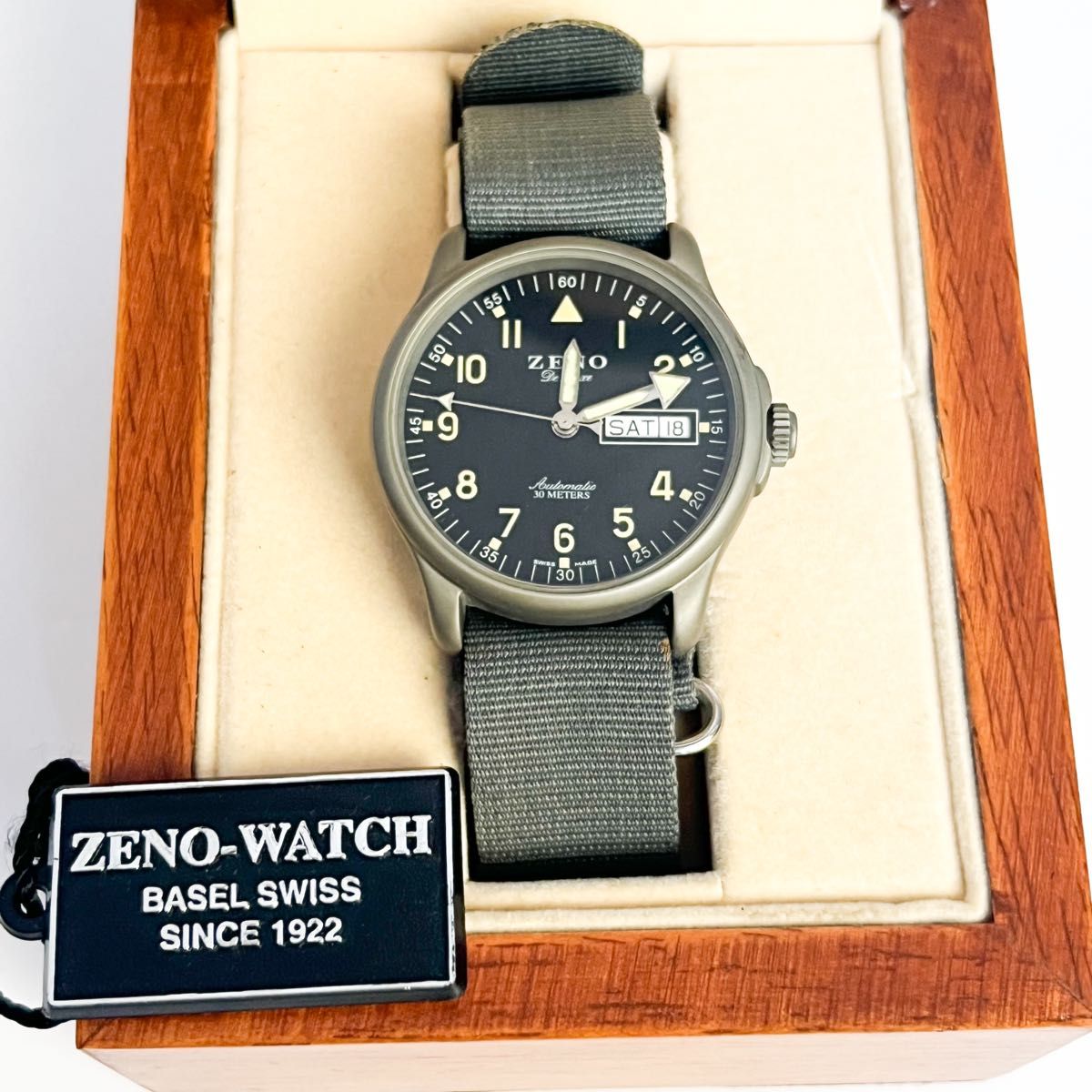 稼働 美品 ゼノ ZENO WATCH BASEL ARMY DELUXE 自動巻き 稼働 美品 ゼノ ZENO WATCH BASEL ARMY DELUXE 自動巻き
