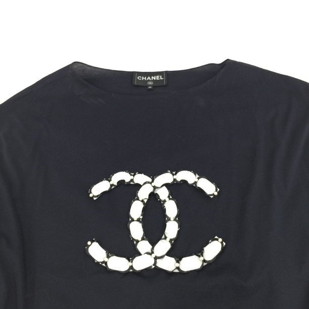 関税・送料込 CHANEL ロゴ シャツ CHANEL シャネル ココマーク シャツ P70021V61467/NA883 サイズ