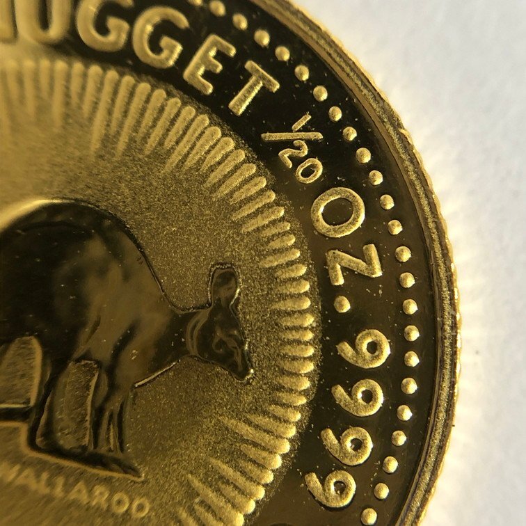 K24IG Австралия кенгуру золотая монета 1/20oz 1992 полная масса 1.5g[CFAO6054]