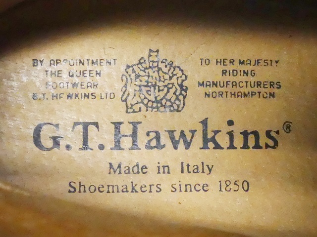 即決★イタリア製 G.T.HAWKINS★26cm レザーレースアップブーツ ホーキンス メンズ 42 茶 ブラウン 本革 ワークブーツ 本皮_画像6