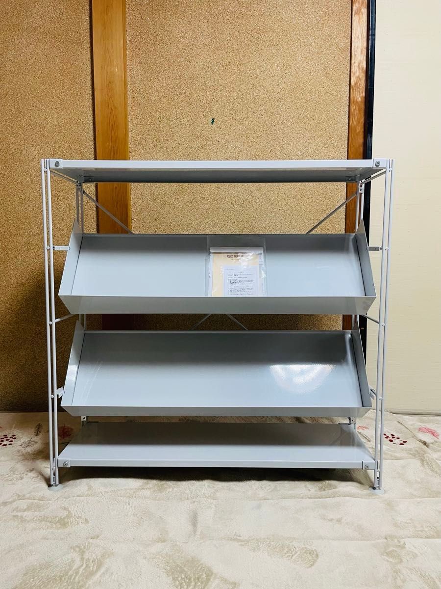 無印良品 MUJI スチールユニットシェルフ 薄型セット ワイド・小 無印良品 MUJI スチールユニットシェルフ 薄型セット ワイド・小