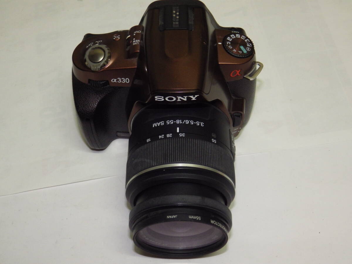 □中古美品 デジタル一眼レフ ソニーα330 ブラウン◇SONY DSLR □中古美品 デジタル一眼レフ ソニーα330 ブラウン◇SONY DSLR