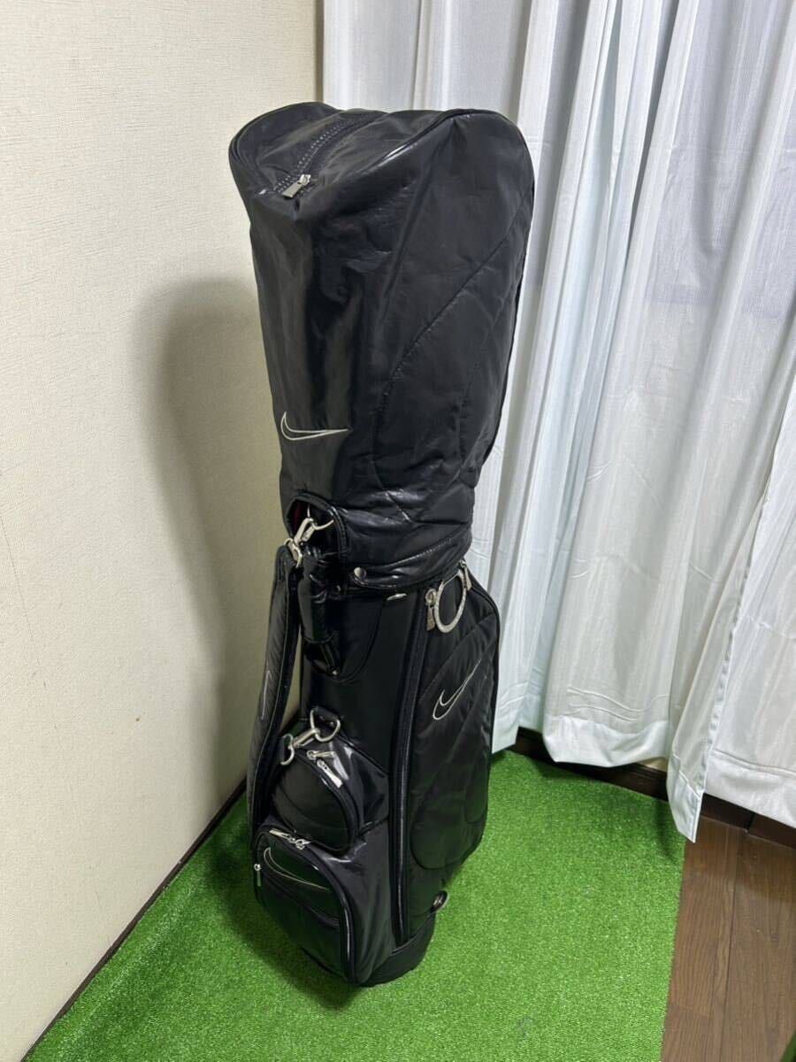 ★ NIKE ★ ナイキ レディース キャディバッグ ゴルフバッグ 黒 ブラック