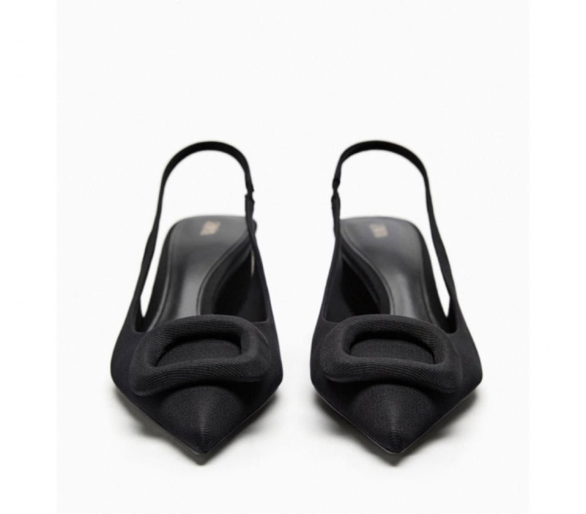 新品【ZARA】 ビジューディテール スリングバック シューズ 新品【ZARA】 ビジューディテール スリングバック シューズ