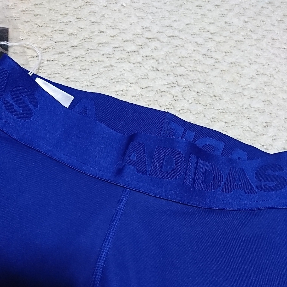 新品 adidas ALPHASKIN TEAM アディダス レディース カプリタイツ レギンス タイツ アルファスキン ブルー Sサイズ_画像2