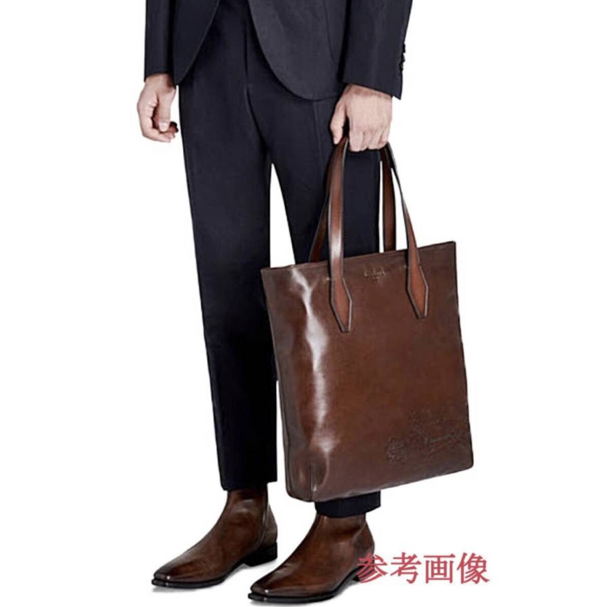 特注60万 Berluti Vitellofiore Patine Leather Tote Bag 特注60万 Berluti Vitellofiore Patine Leather Tote Bag