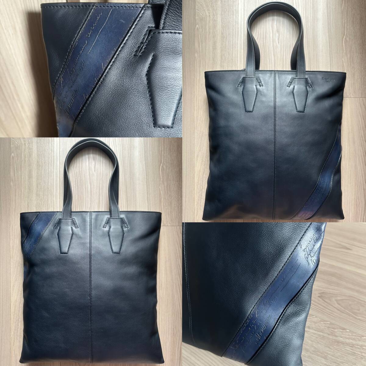 特注60万 Berluti Vitellofiore Patine Leather Tote Bag 特注60万 Berluti Vitellofiore Patine Leather Tote Bag