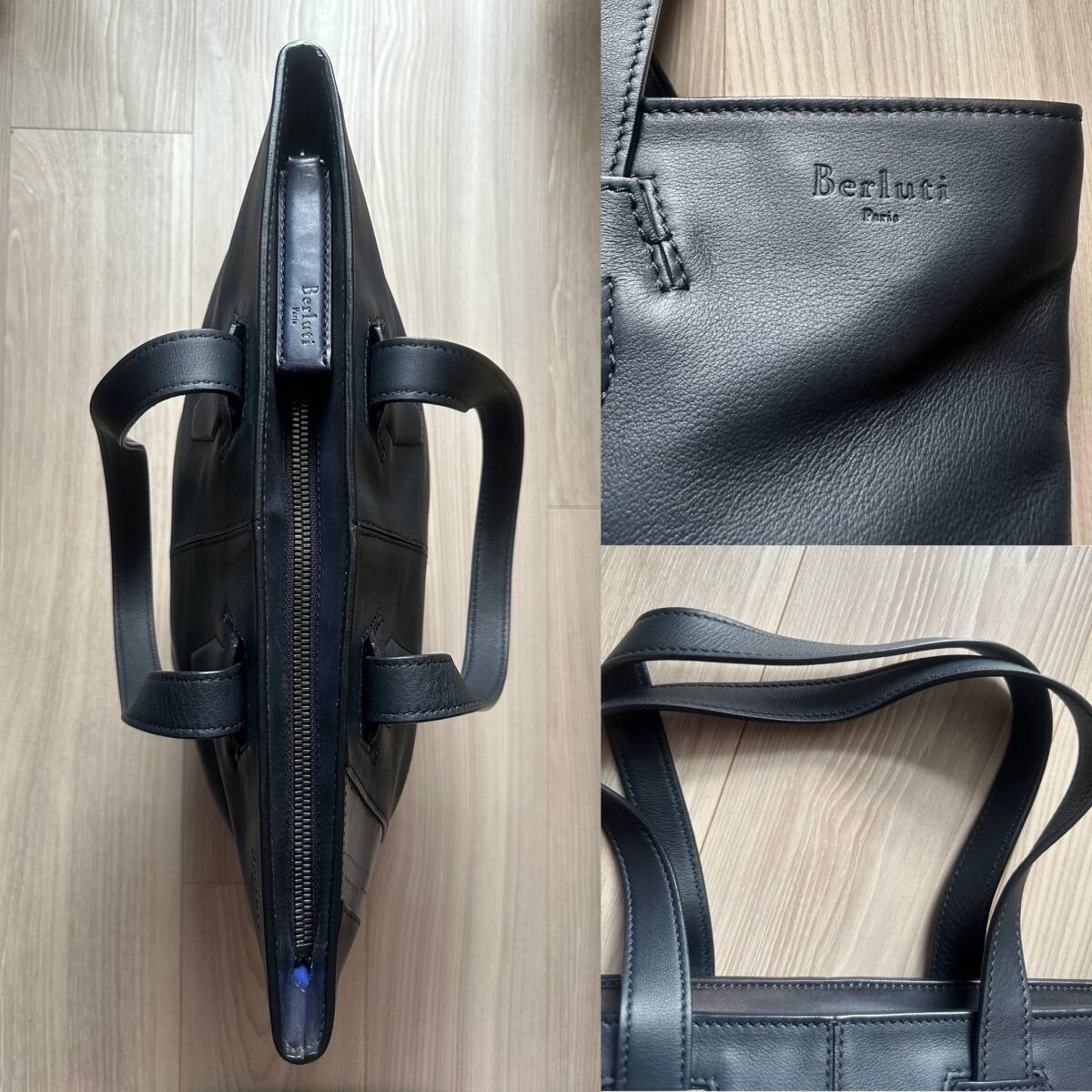 特注60万 Berluti Vitellofiore Patine Leather Tote Bag 特注60万 Berluti Vitellofiore Patine Leather Tote Bag