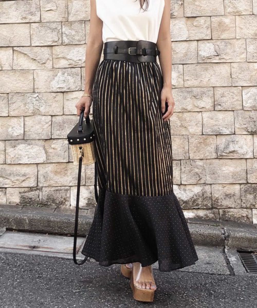 Ameri VINTAGE AMERI アメリヴィンテージ BIG WAIST BELT SKIR Ameri VINTAGE AMERI アメリヴィンテージ BIG WAIST BELT SKIR