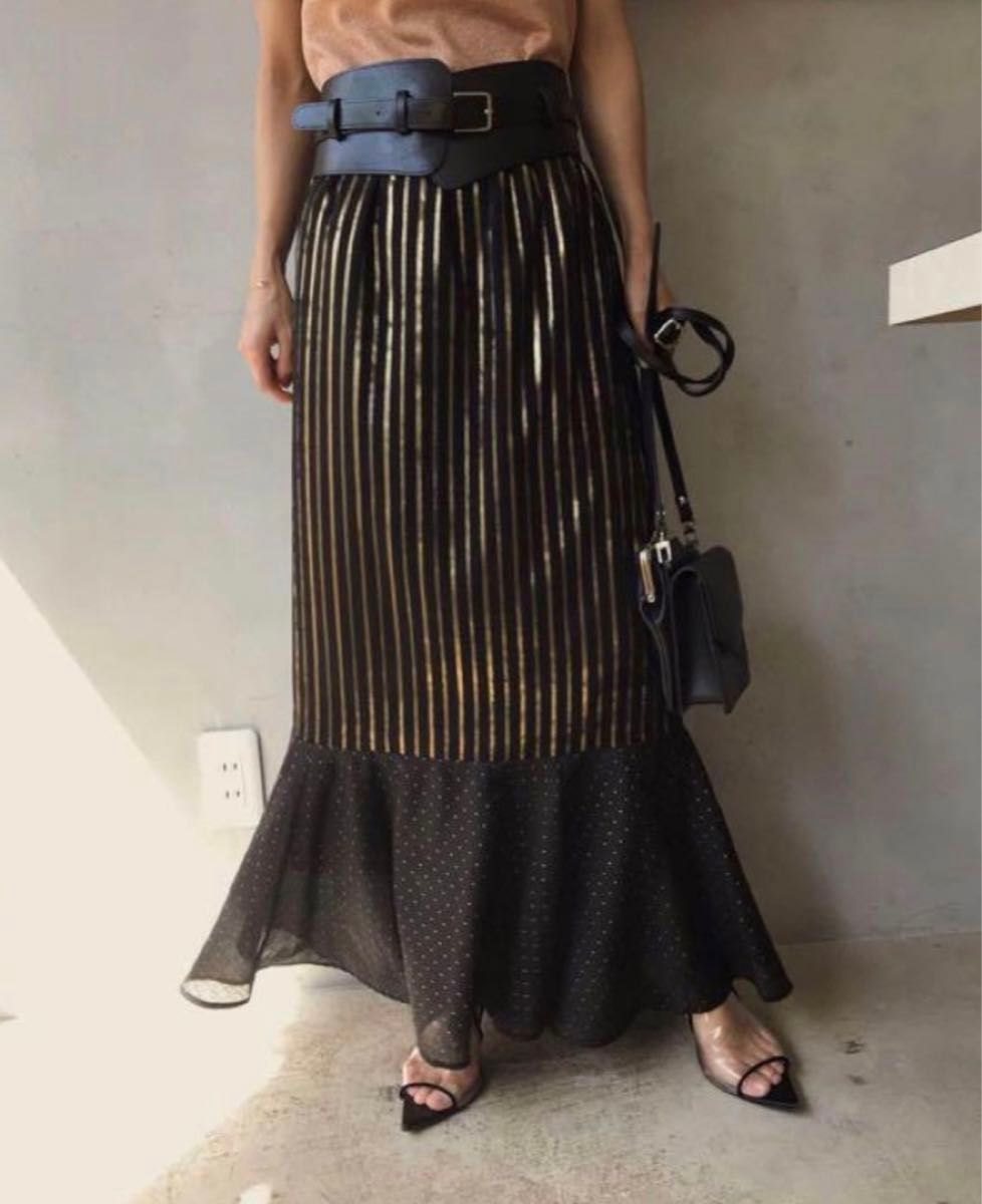Ameri VINTAGE AMERI アメリヴィンテージ BIG WAIST BELT SKIR Ameri VINTAGE AMERI アメリヴィンテージ BIG WAIST BELT SKIR