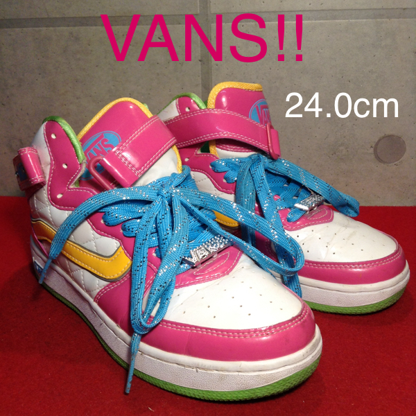 ヤフオク A 34 中古激安 Vans スニーカー ハイカット カラ