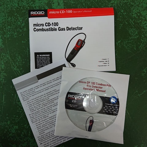 中古現状品】RIDGID リジッド MICRO CD-100 可燃性ガス検知器 中古現状品】RIDGID リジッド MICRO CD-100 可燃性ガス検知器