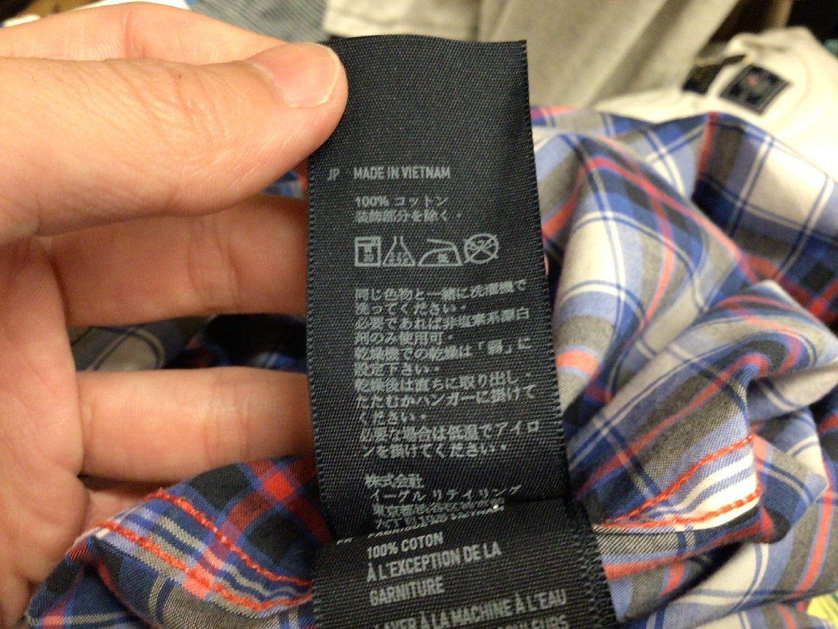 AMERICAN EAGLE B.D CHECK SHIRT SIZE S アメリカン イーグル ボタンダウン チェック シャツ