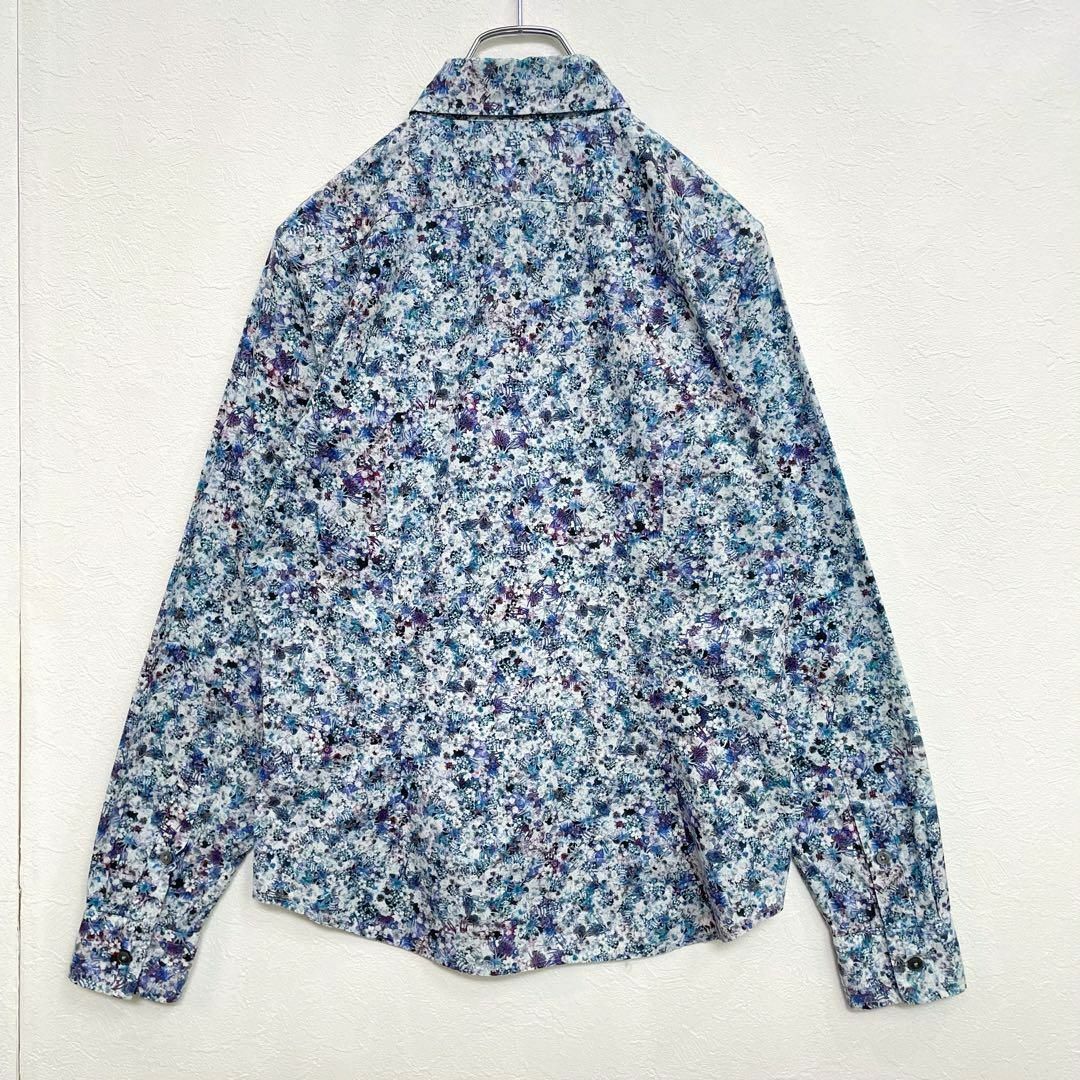 PSポールスミス 花柄 総柄 カフス裏 ドット 長袖シャツ フラワー PSポールスミス 花柄 総柄 カフス裏 ドット 長袖シャツ フラワー