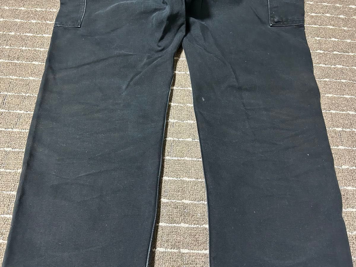 色落ち抜群 carhartt ダブルニーペインターパンツ BLK ボロ 色落ち抜群 carhartt ダブルニーペインターパンツ BLK ボロ