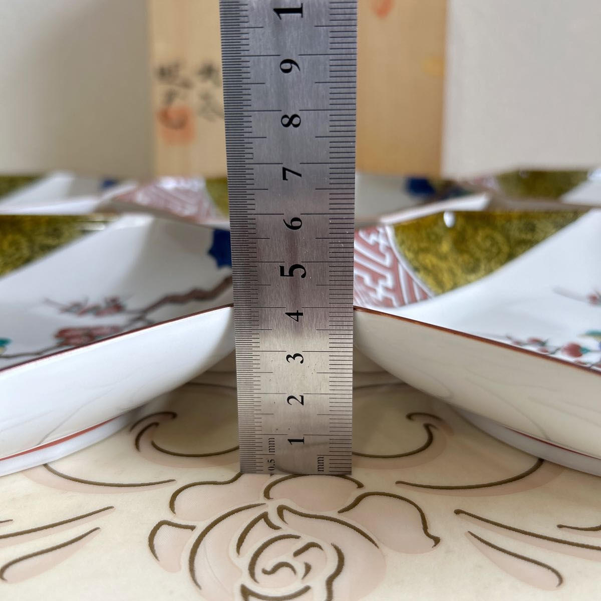 九谷焼 暁堂 花鳥図 八角皿揃 5枚セット 中皿 和皿 色絵 深皿 和 九谷焼 暁堂 花鳥図 八角皿揃 5枚セット 中皿 和皿 色絵 深皿 和