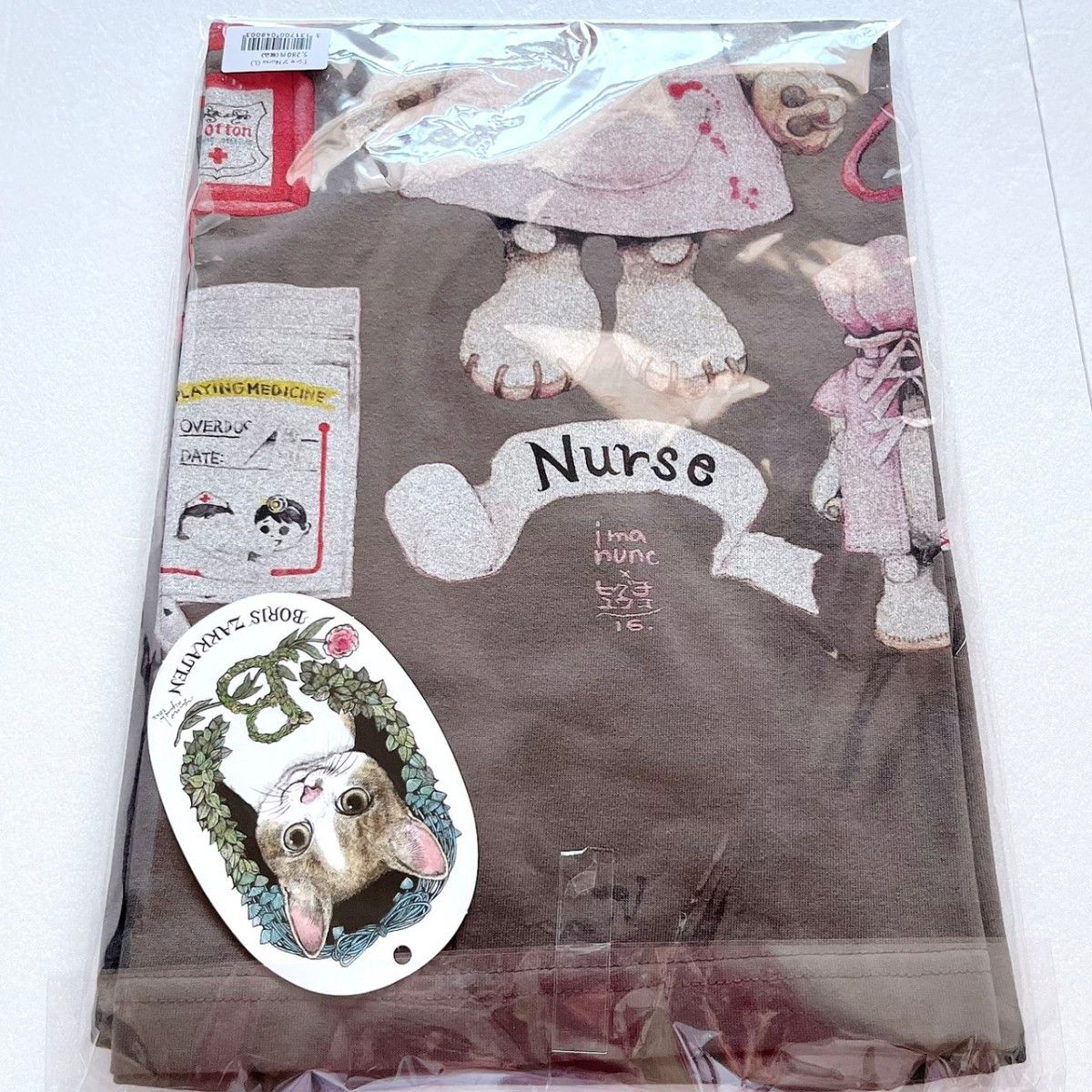 新品 未開封 ボリス雑貨店 ヒグチユウコ 今井昌代 Tシャツ nurse 新品 未開封 ボリス雑貨店 ヒグチユウコ 今井昌代 Tシャツ nurse