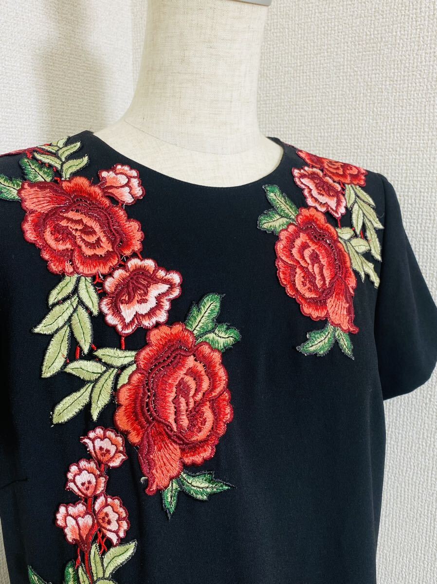極美品】ZARA WOMAN チャイナ風 スリット入り ロングワンピース 極美品】ZARA WOMAN チャイナ風 スリット入り ロングワンピース