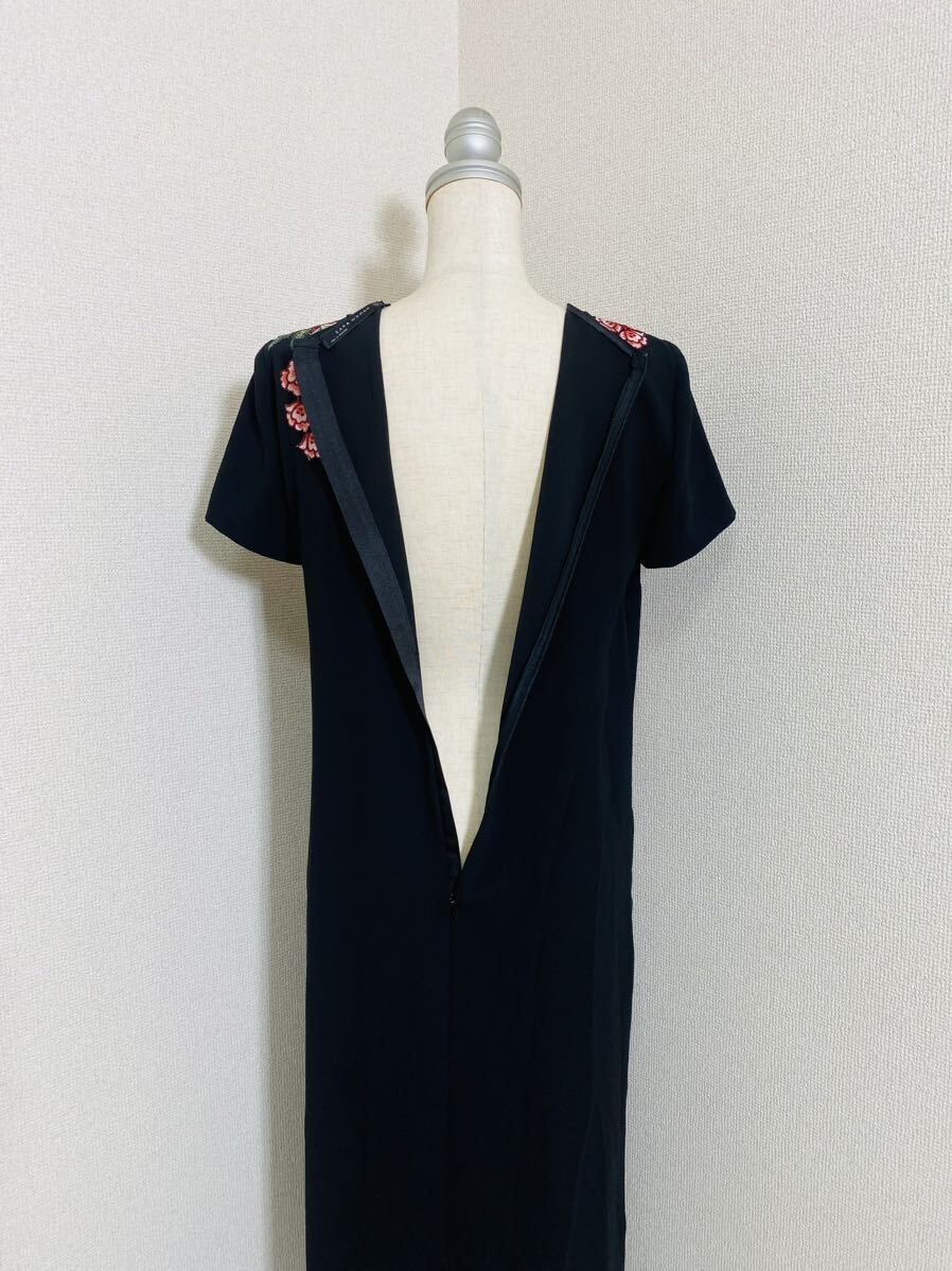 極美品】ZARA WOMAN チャイナ風 スリット入り ロングワンピース 極美品】ZARA WOMAN チャイナ風 スリット入り ロングワンピース