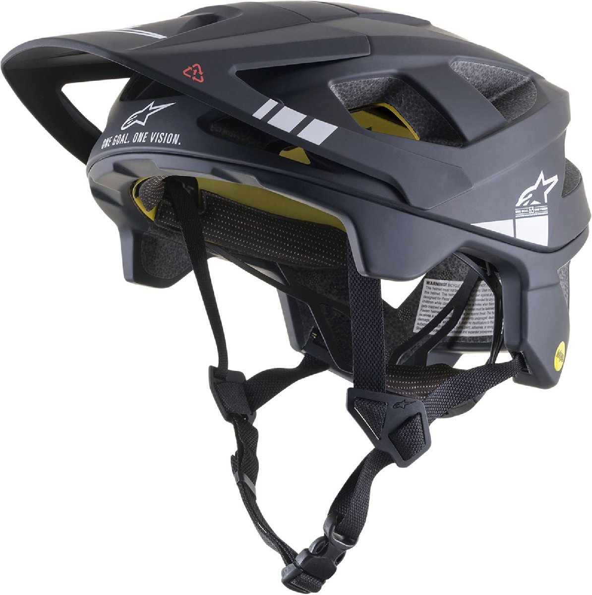 Mサイズ ブラック/ライトグレーマット - ALPINESTARS アルパインスターズ Vector Tech MIPS 自転車用 ヘルメット