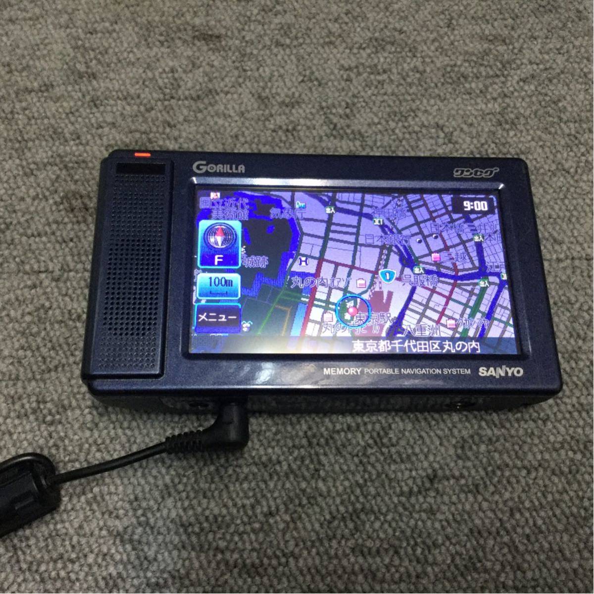 SANYO ポータブルナビ Gorilla NV-JM460DT(L) サンヨー ゴリラ カーナビ_画像2